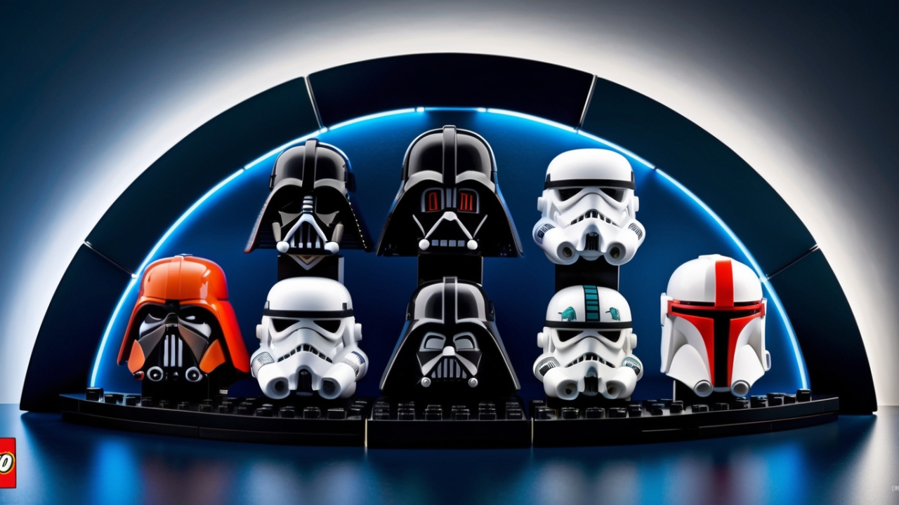 Iconic Ingenuity: Uniting Legendary Star Wars Helmets in LEGO Form
