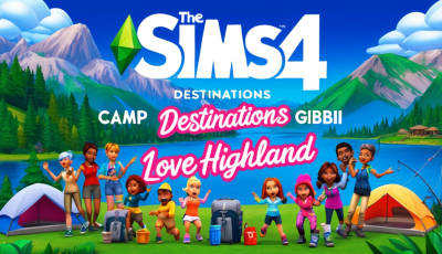 Sims 4 Unveils Dual-Destination Adventure: Camp Gibbi Gibbi and Love Highland